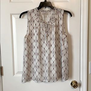 White Loft sleeveless blouse - size M